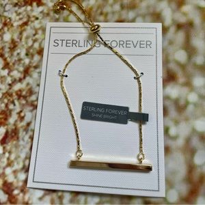 NWT Sterling Forever Slider Adjustable Bar Bracelet